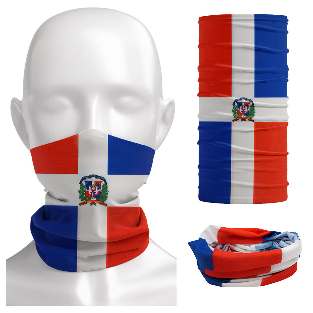 Cycling Gear Men - Dominica National Flag Bandana Seamless Summer