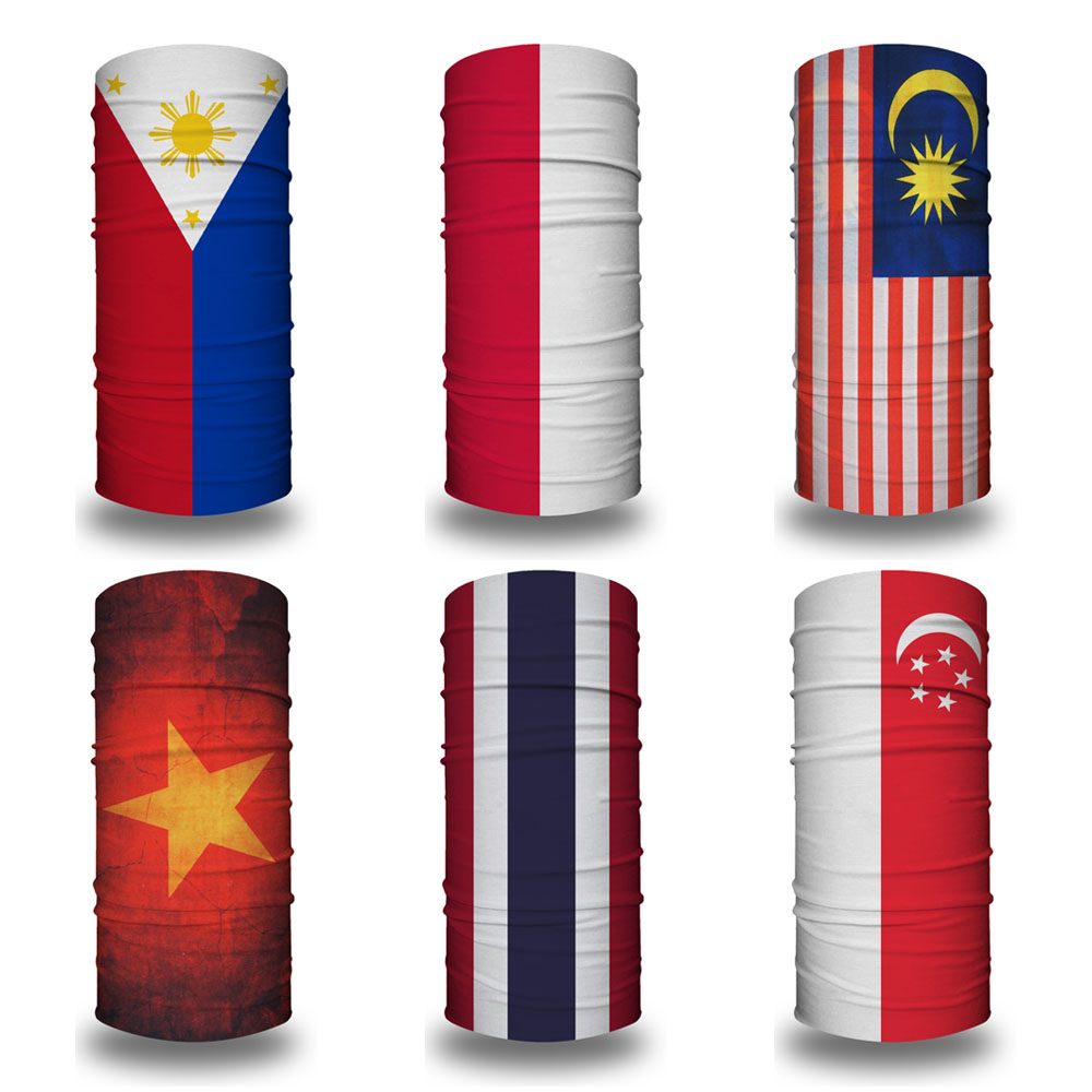Cycling Gear Men - Philippines Singapore Indonesia Malaysia Flag Neck