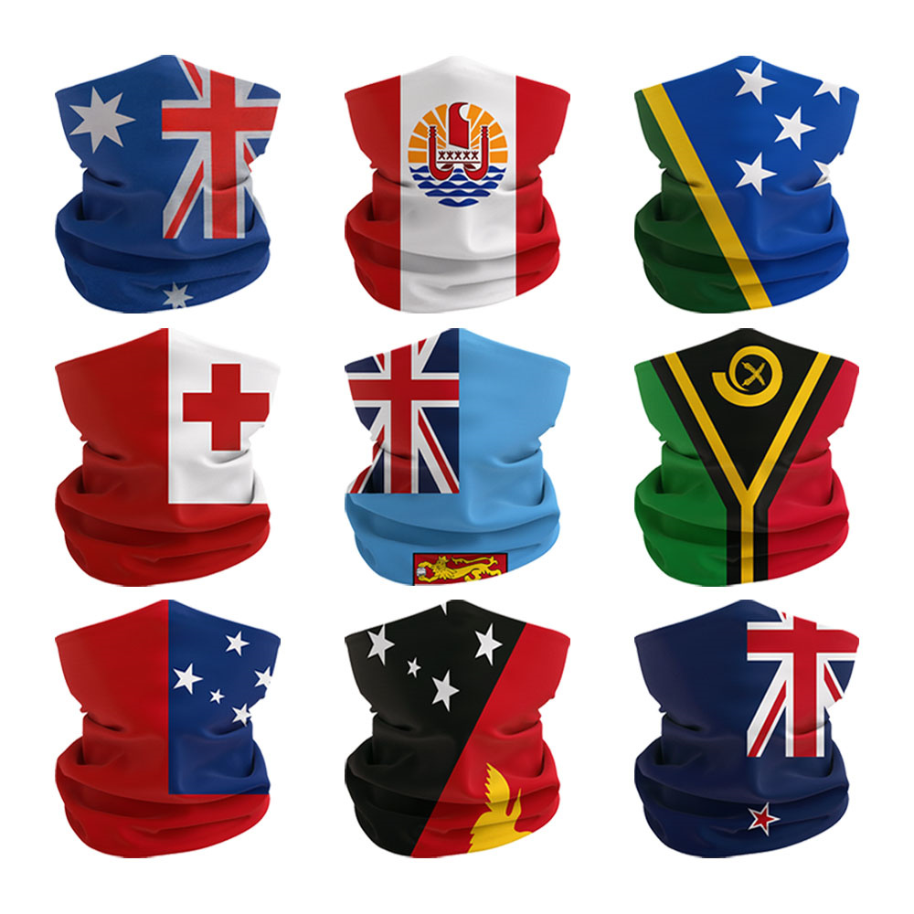 Cycling Gear Australia - Oceania National Flags Face Bandana Seamless