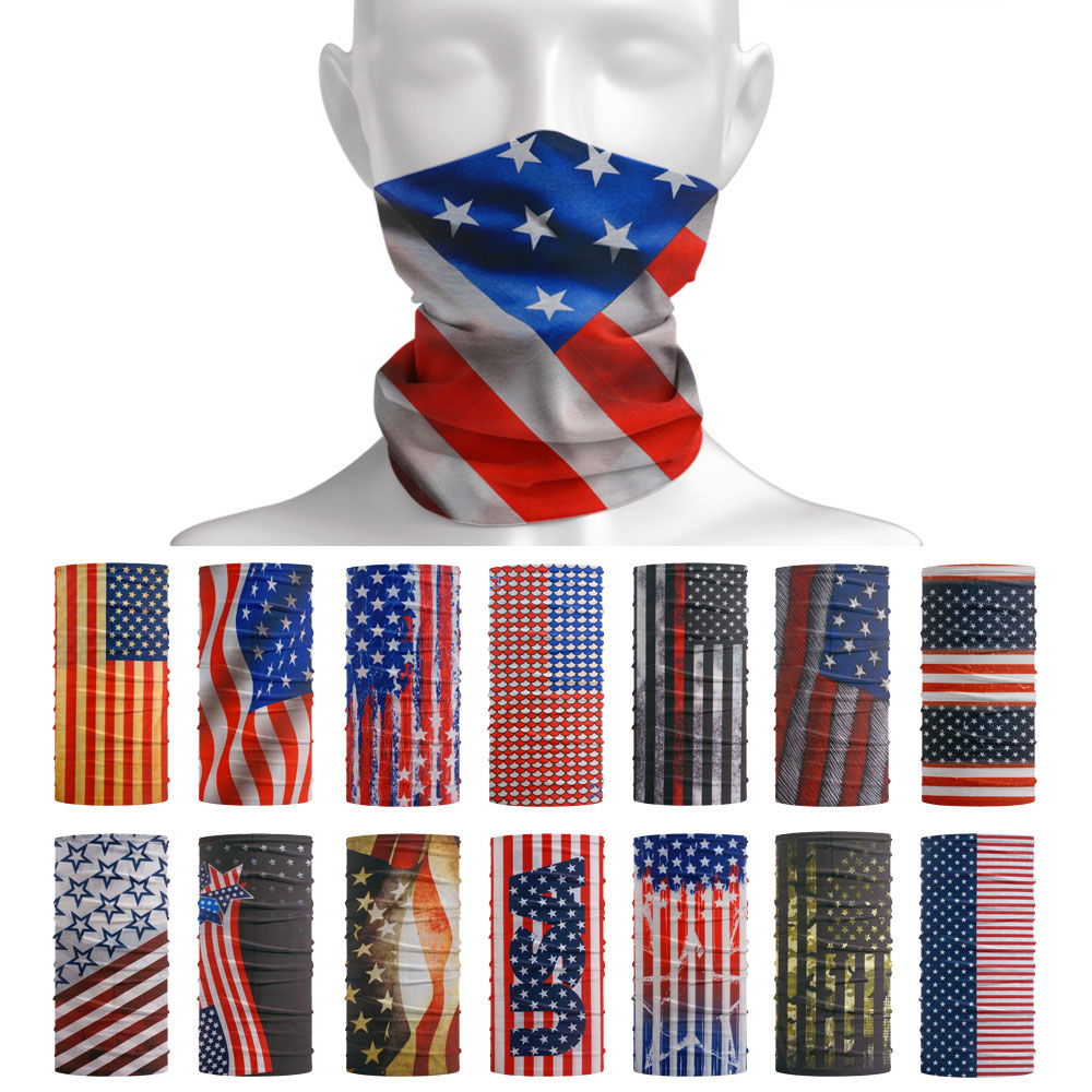 USA Flag Pattern Sun Protectiv - Cycling Gear Men ulasan dan harga