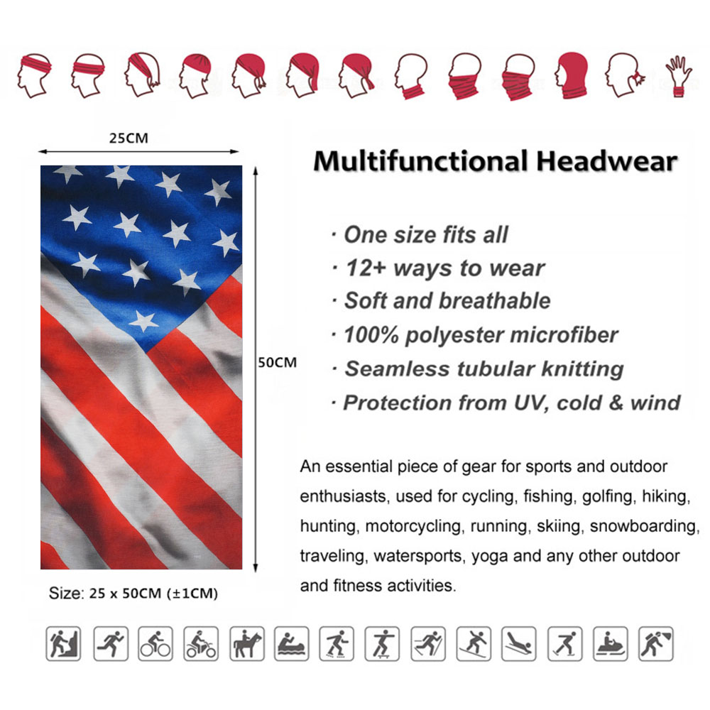 USA Flag Pattern Sun Protectiv - Cycling Gear Men ulasan dan harga