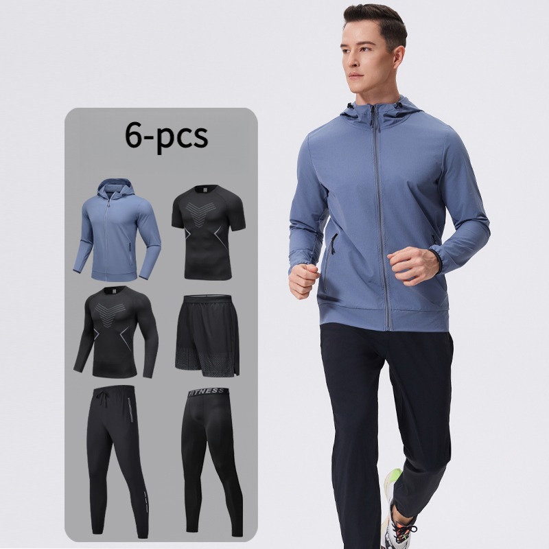 Men's 6-Piece Sportswear Set w - Cycling Gear Men ulasan dan harga