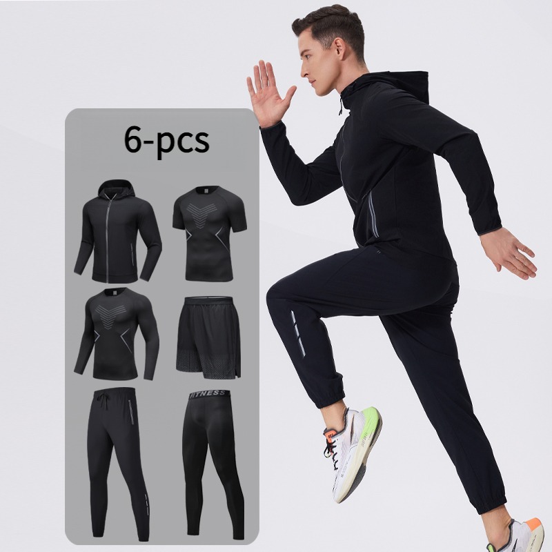 Men's 6-Piece Sportswear Set w - Cycling Gear Men ulasan dan harga