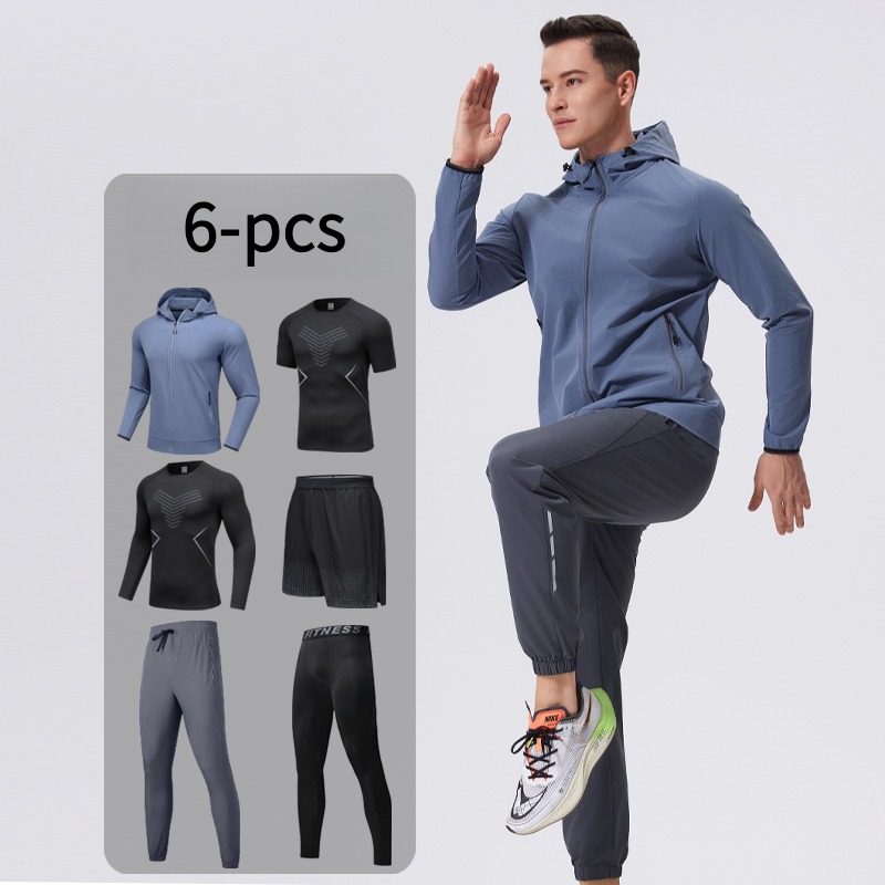Men's 6-Piece Sportswear Set w - Cycling Gear Men ulasan dan harga