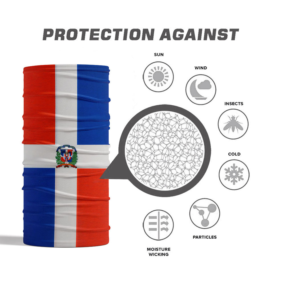 Dominica National Flag Bandana - Cycling Gear Men ulasan dan harga