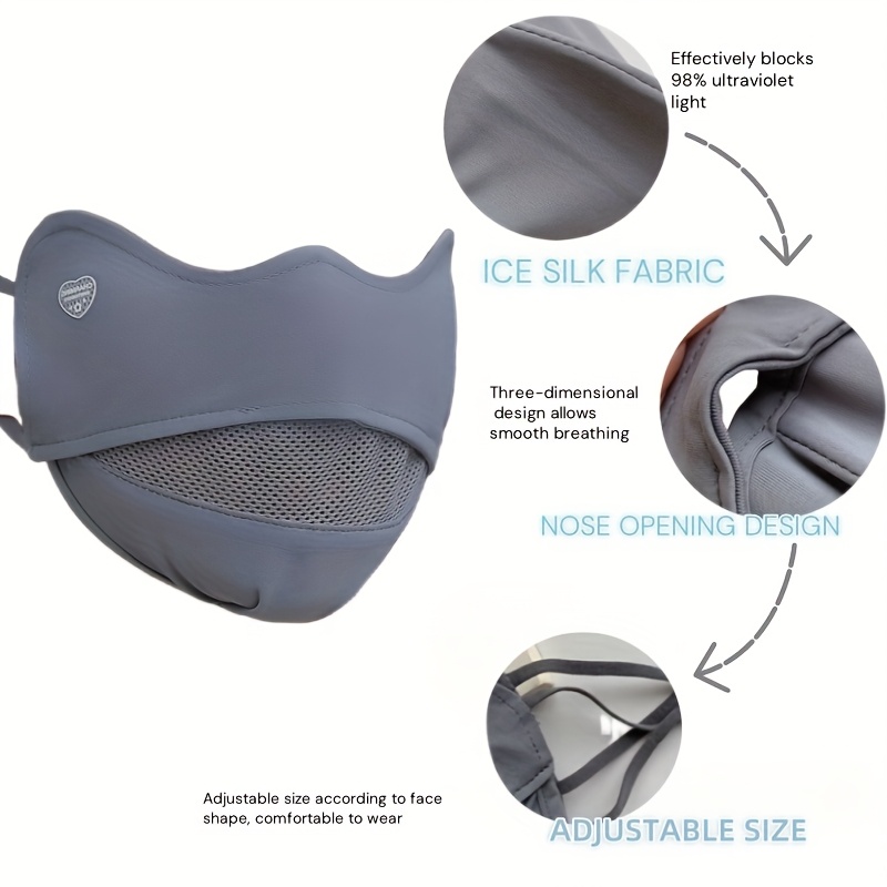 3DBreathable Ice Silk Mask wit - Cycling Gear Design ulasan dan harga